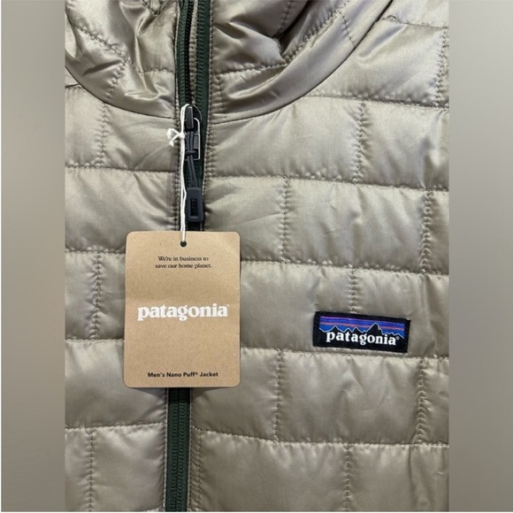 Patagonia Men’s XXL Nano Puff Jacket Seabird Grey Tan NWT Puffer Puffy - Picture 5 of 10